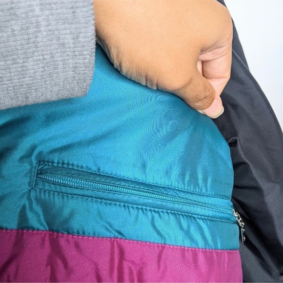 Vintage Bogner Ski Snow Puffer Jacket Black Purple Pink Teal 12 RUNS SMALL - Picture 13 of 13